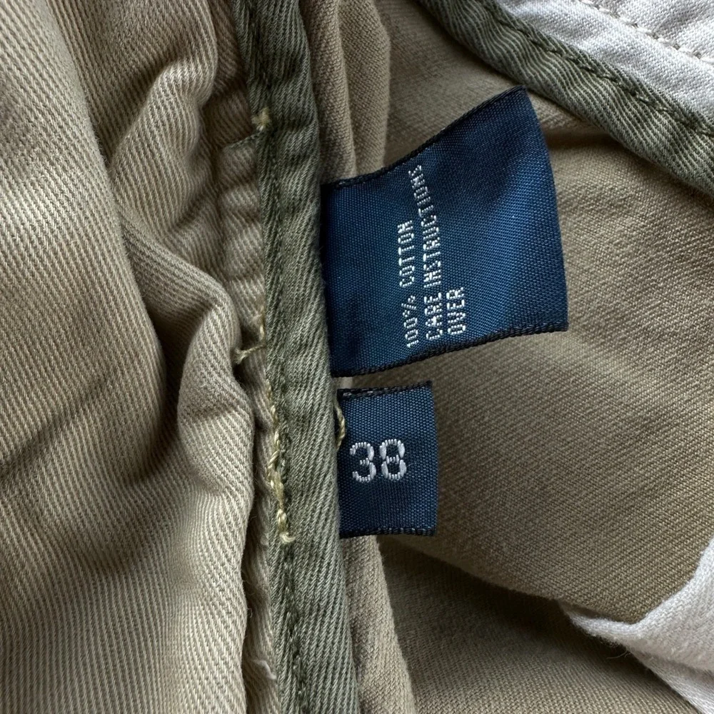 Polo Ralph Lauren Mens Classic Polo Chino Cargo Shorts Tan Khaki Cotton Size 38